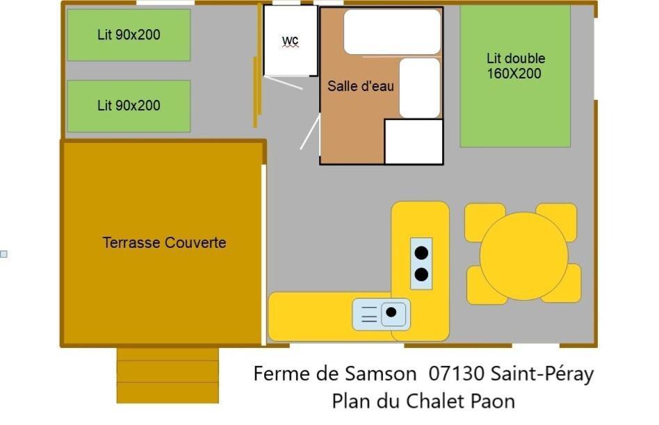 Saint-Péray Ferme De Samson 빌라 외부 사진
